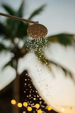 Outdoor shower .