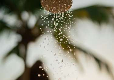 Outdoor shower .