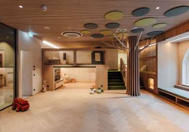 Activity/games room in hotel .