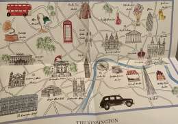 London Landmarks Afternoon Tea at The Kensington map.