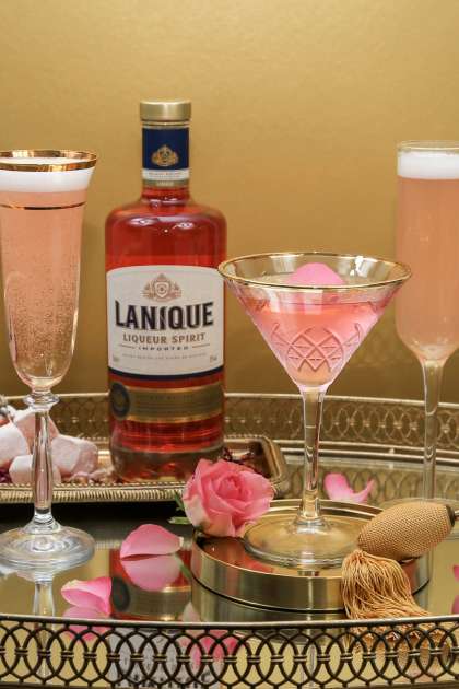 Lanique rose cocktails.
