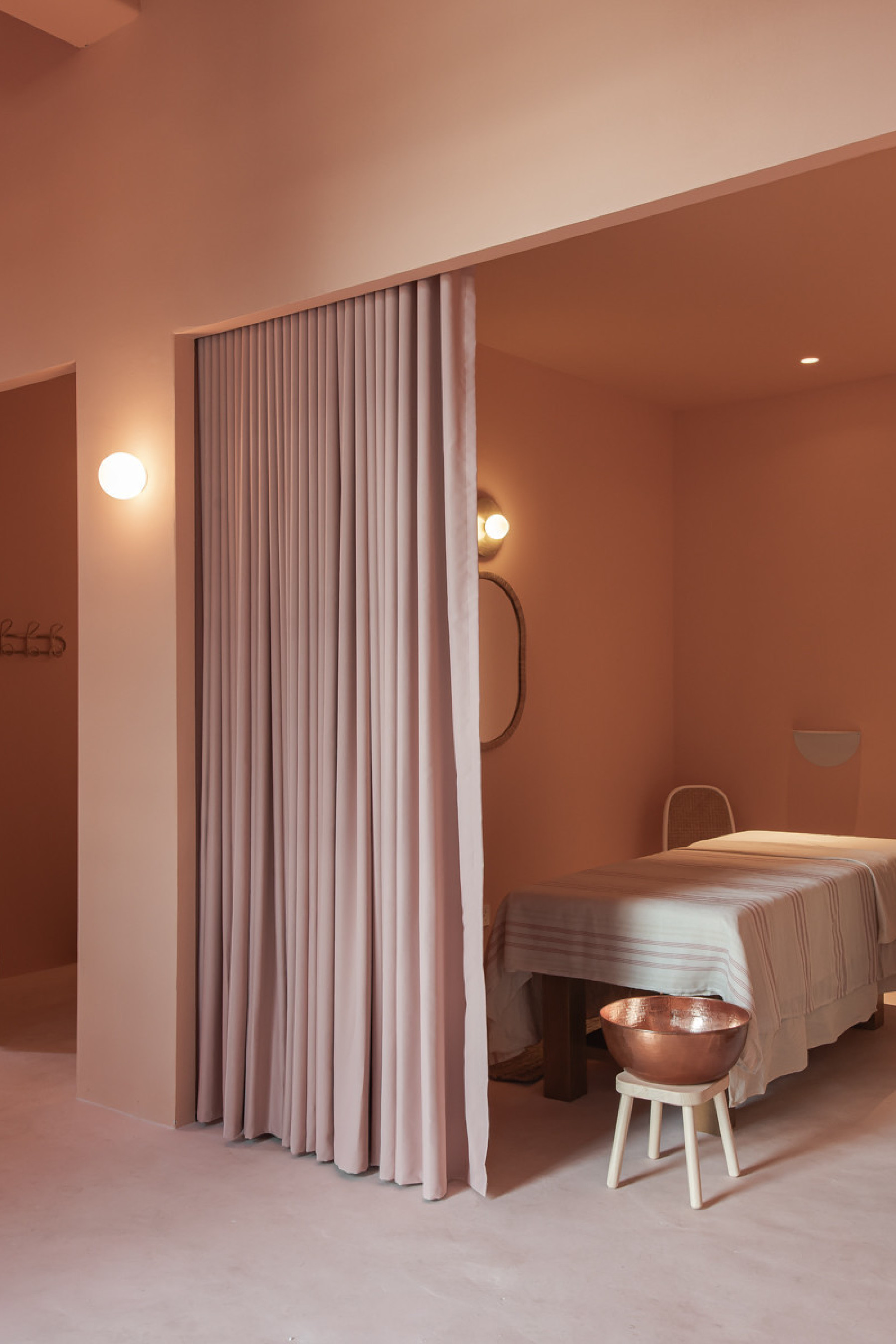 treatment room inside hotel spa