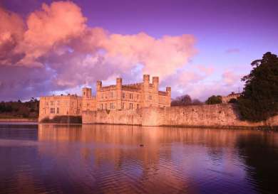 Leeds castle sunset.