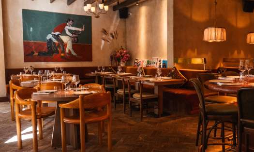 Interiors of lita restaurant .