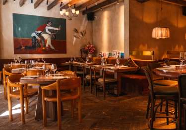 Interiors of lita restaurant .