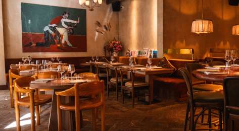 Interiors of lita restaurant .