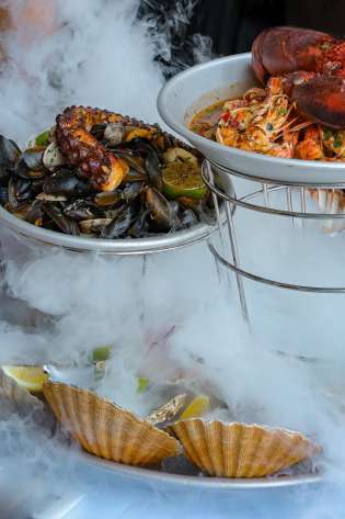 Seafood platter.