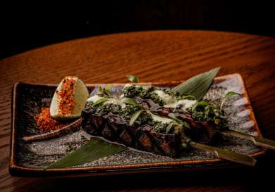 Meat dish at ma/na mayfair.
