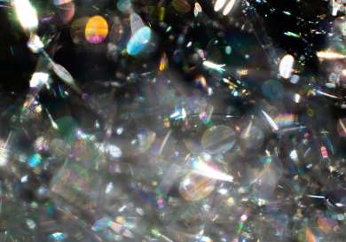 Close-up of a diamond.