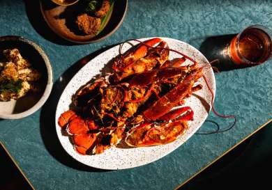 Lobster dish at miko mei fair.
