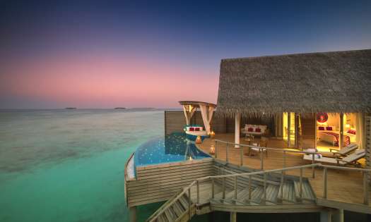 Water pool villa at Milaidhoo Maldives.