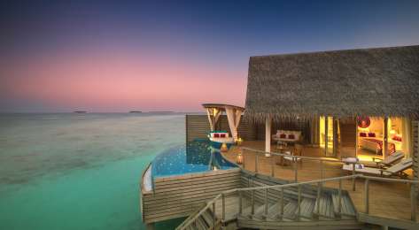 Water pool villa at Milaidhoo Maldives.