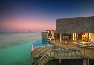 Water pool villa at Milaidhoo Maldives.