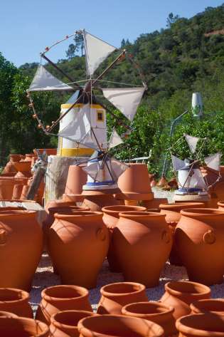 Terracotta pots in portugal .
