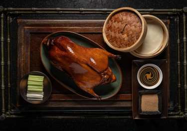 Mt   applewood roasted peking duck.