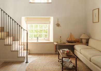 Rooms at osip with cream interiors.