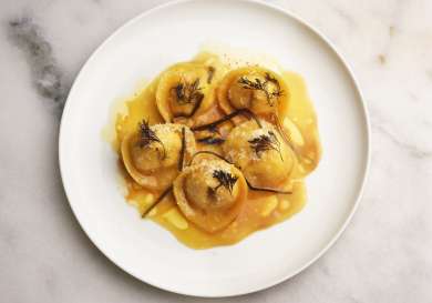 Pasta dish from osteria angelina.