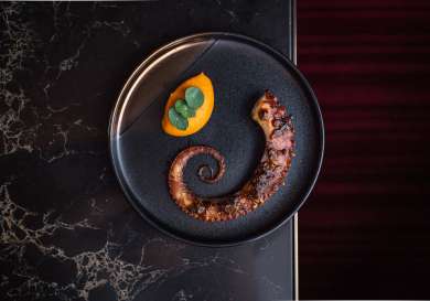 Octopus dish at The Pem.