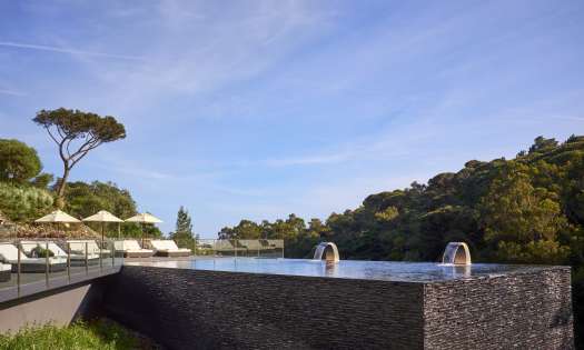 Infinity pool at penha longa resort.