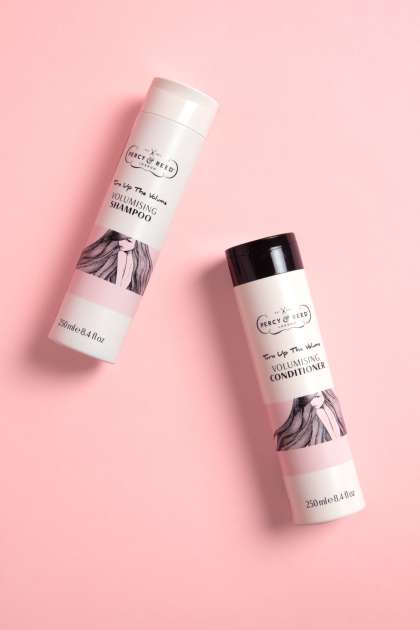 Percy & reed_turn up the volume volumising shampoo& conditioner_ lifestyle .