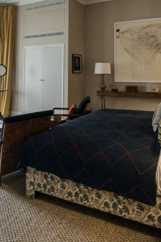 Country escapes: exploring lord beaverbrooks estate bedroom.