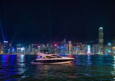 The peninsula hong kong's symphony of lights.