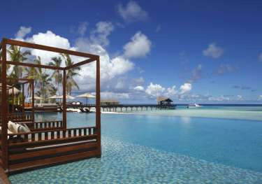 Visit the residence: the perfect family getaway in the maldives outside pool.