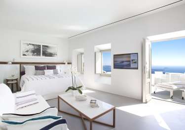 Santorini modernity   grace hotel, an auberge resorts collection inside hotel.