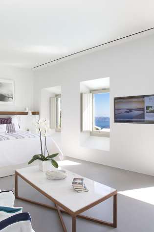 Santorini modernity   grace hotel, an auberge resorts collection inside hotel.