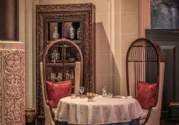The peninsula paris exquisite lili canto restaurant inside food.