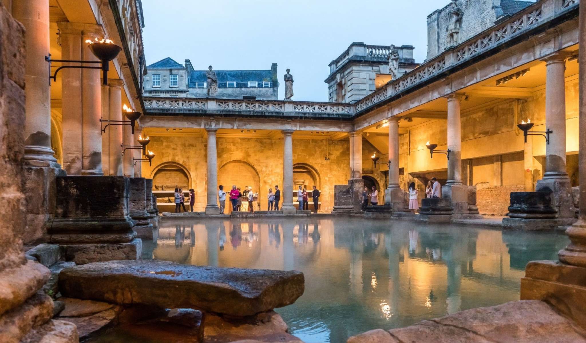 Roman baths.