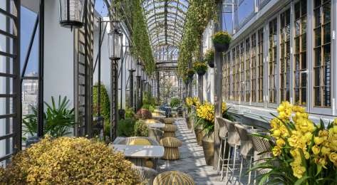 Rooftop bar at andaz shanghai.