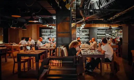 Interiors of sagardi restaurant.