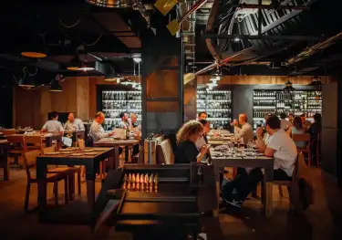 Interiors of sagardi restaurant.