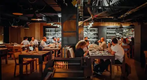 Interiors of sagardi restaurant.