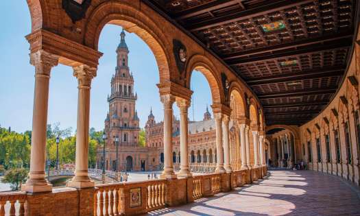 Photo of plaza de espana in seville.