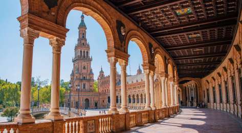 Photo of plaza de espana in seville.