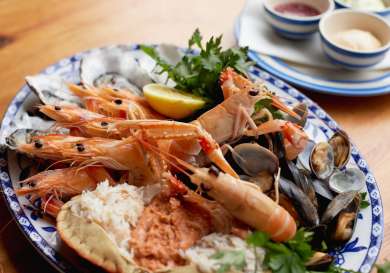 Shellfish plate by ed schofield.