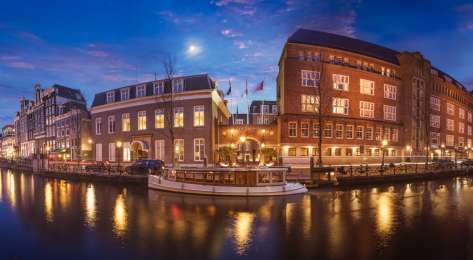 Exterior view of sofitel legend the grand amsterdam.