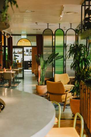 Interior of squeeze in dalston .