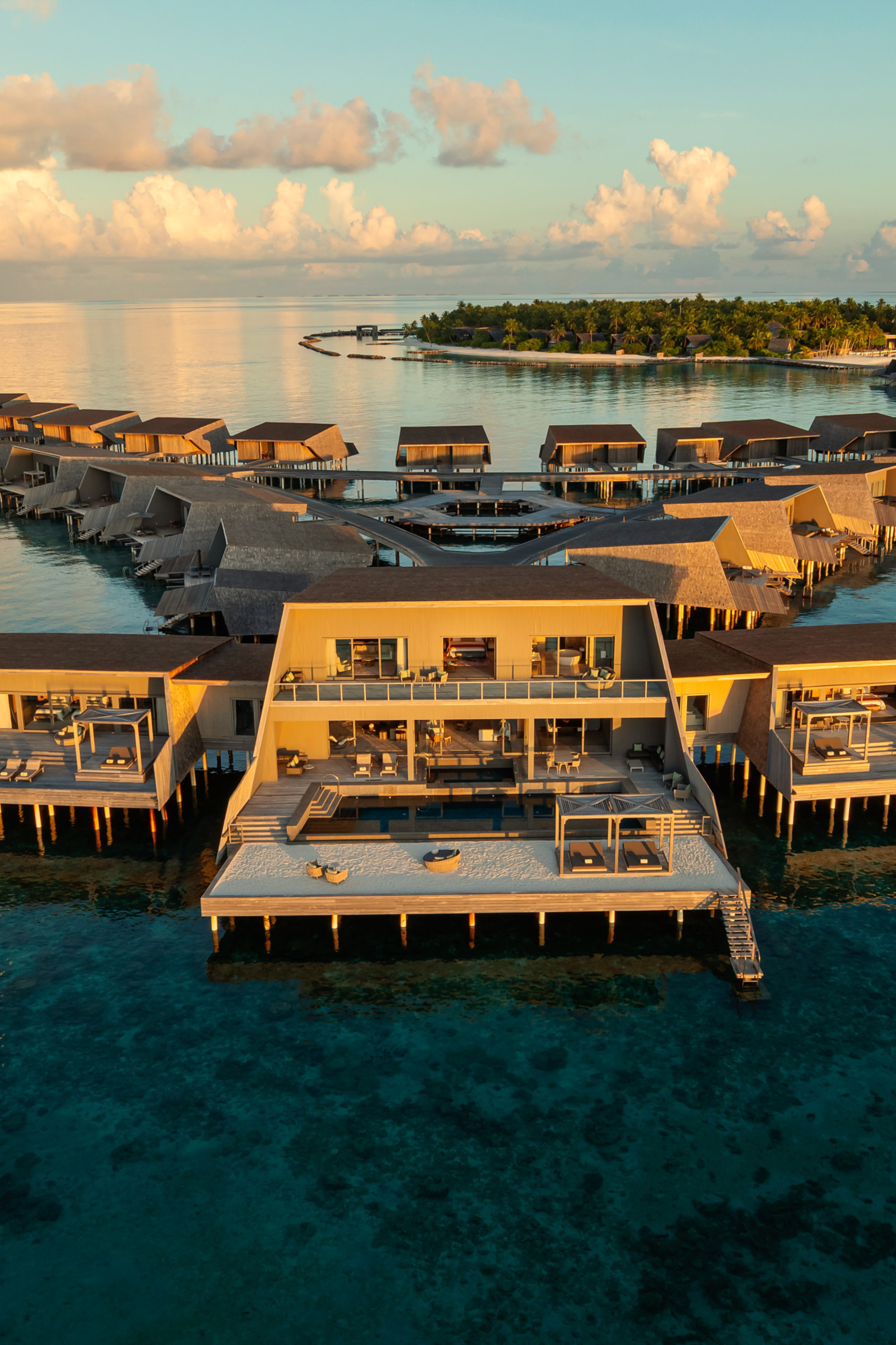 exterior of st regis maldives vommuli resort