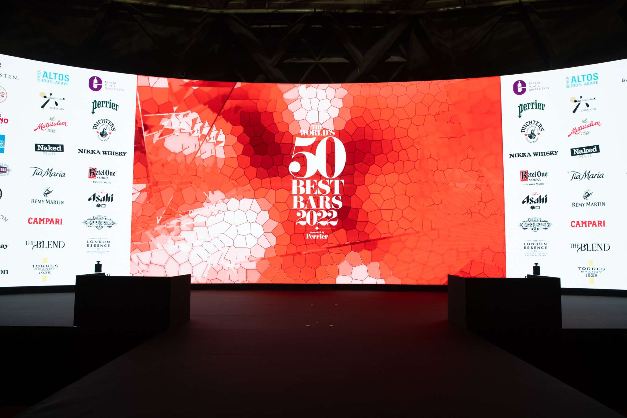 The world's 50 best bars awards ceremony 2022.