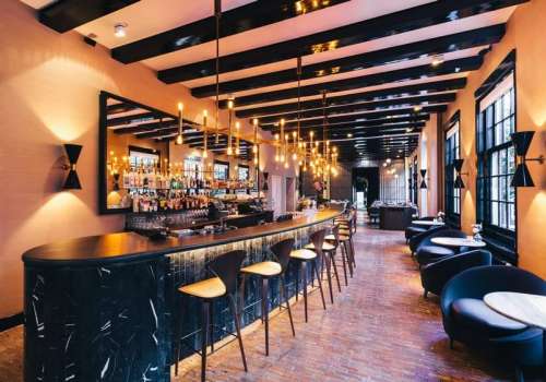 The dylan amsterdam: a hidden boutique hotel bar.