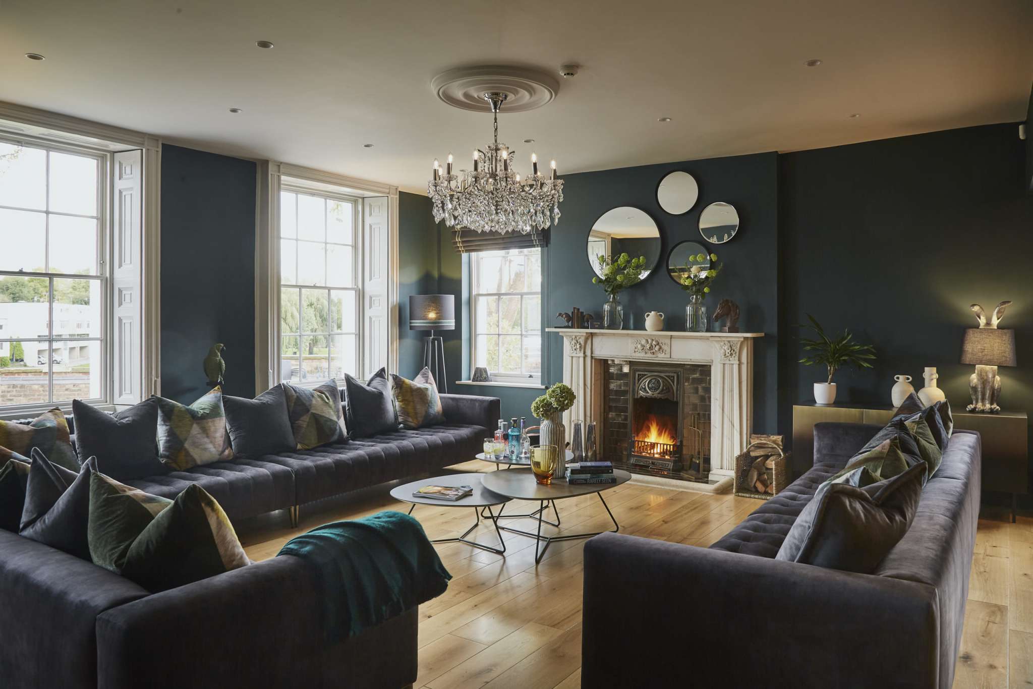 A fully refurbished Edgar House in the heart of Chester living room.