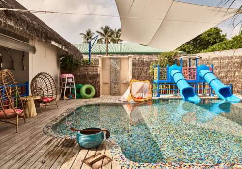 The Maldives edition – an intimate Q&A with Finolhu’s GM Marc reader outside children play area.