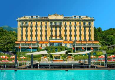 Grand hotel tremezzo front view.