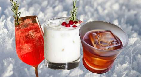 Trio winter cocktails.
