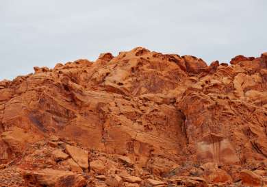 Section of uluru monolith.