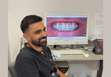 Dr jinesh thakrar inside harley street smile clinic.