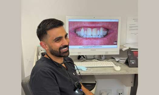 Dr jinesh thakrar inside harley street smile clinic.